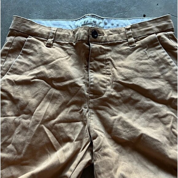 Topman Men’s Size 32 Stretch Skinny Chino Shorts Khaki Brown Beige Cotton - Picture 8 of 14
